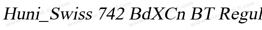 Huni_Swiss 742 BdXCn BT Regular字体转换
